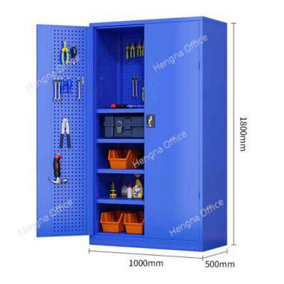 China Factory Wholesales Large Steel Tool Storage Cabinet with Strong Hinges and Secure Lock System for Manufacturing Facilities