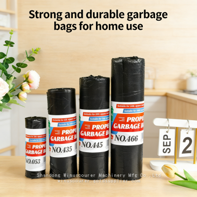 Garbage Bags for Unsorted Waste Collection, Drip-proof, Eco-friendly, Recyclable