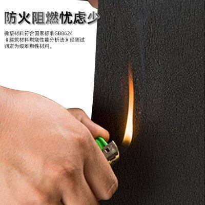 Пламезащитная теплоизоляционная пенопластовая плита из ПВХ и НБР с облицовкой из алюминиевого фольгированного листа