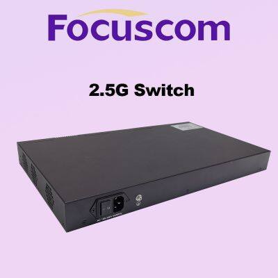 Focuscom S5720-24MP6X Layer 3 Managed PoE Switch, 24-Port 2.5G Base-T and 6-Port 10G SFP+ Uplink, Enterprise Ethernet Network Switch photo-4