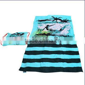 reactive printing beach towel