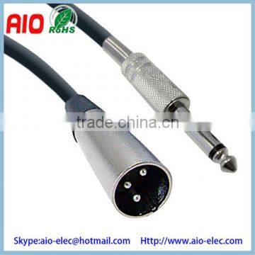 XLR Male plug to 1/4 Inch 6.35mm Mono Male plug Audio Cable