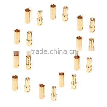 Gold Plated Bullet Plugs Male Female Banana Connectors photo-3