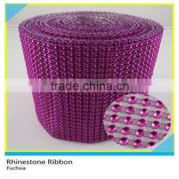 Acrylic Rhinestone Mesh Ribbon Sew On 10 Yards 24 Rows