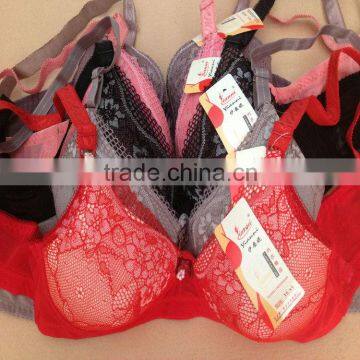 0.52USD Hot Newest Style Fashional Ladies Push Up Bra Without Rim Designs/Thin Sponge 32-40BC Cup (kczd141)