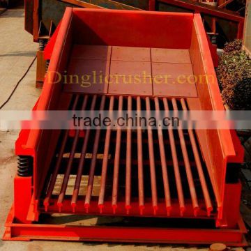 High Efficiency Vibrating Chute Feeder used in Sandstone Production Line from Dingli