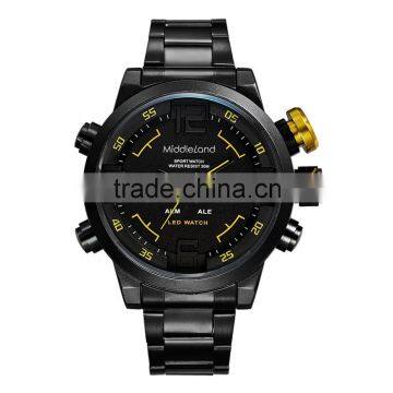 2015 MIDDLELAND New design plastic double movement watches !!!!