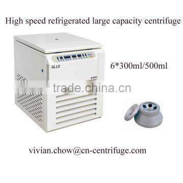 Large capacity high speed centrifuge over 1000ml