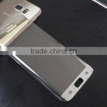 Factory price 3D Hot Bending full cover Brushed electroplating full cover tempered glass screen protector for Samsng S7 Edge
