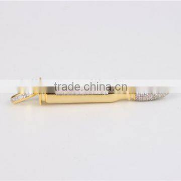 Wholesale American Styles Hip Hop Brass Rocket Pendant With High Quality photo-3