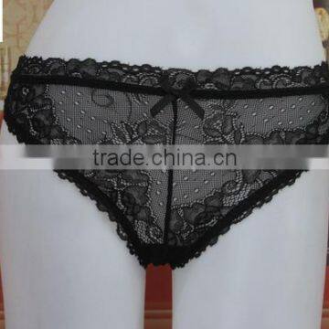Black Sexy Lace Thong G-string,transparent Panties