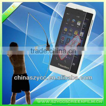 4-6H Hardness Blackberry Stickers Factory Supply New Products 2013 Anti-shock Screen Protective Film For Blackberry Z10