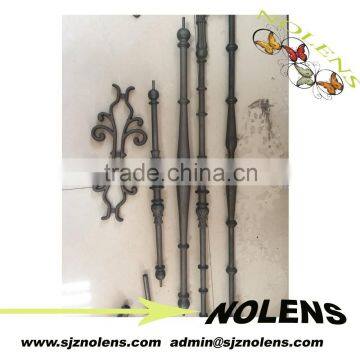 Decorative interior wrought iron stair baluster / wrought iron railing parts