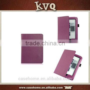 For KOBO Glo HD folio leather case, Customized case for kobo Glo HD