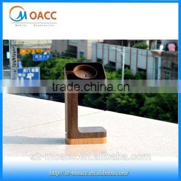 Factory price wood stand for apple watch, for apple watch stand wood