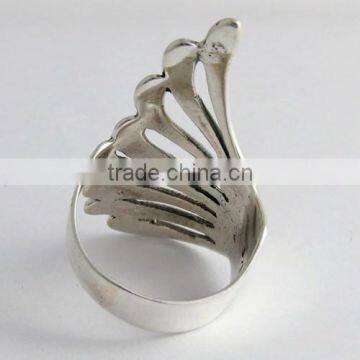 Paradise ! Leaf Design 925 Sterling Silver Ring, Fine Silver Jewelry, 925 Silver Jewelry photo-5