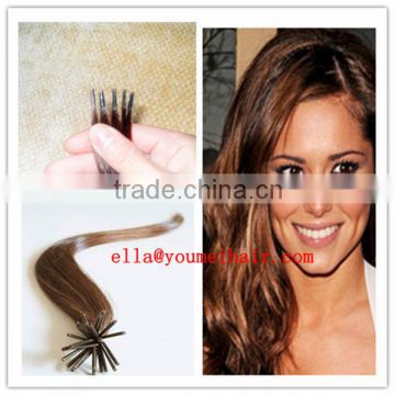 China hair products i tip curly hair extensions