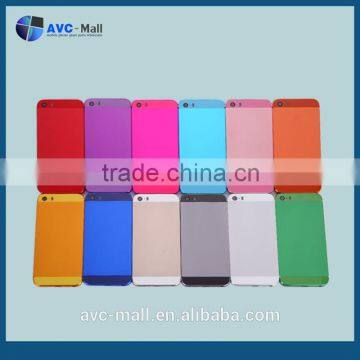 hot selling back housing for iphone 5s with side button 12 colors