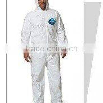 Disposable Microporous Coverall with Hood and Elastic Cuff