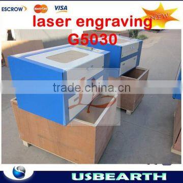 laser engraving LY G5030 and Wood Laser Engraving Machine,Auto align,Rotary Axis