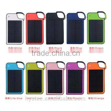 Free Sample Factory Wholesale Key Chain Solar Charger Solar Power Bank USB Phone Charger