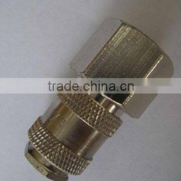 Female 1/2 Nickel Plated Brass Quick Couplers For Water, Oil