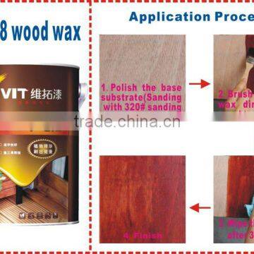 Protection for wood/wood wax oil