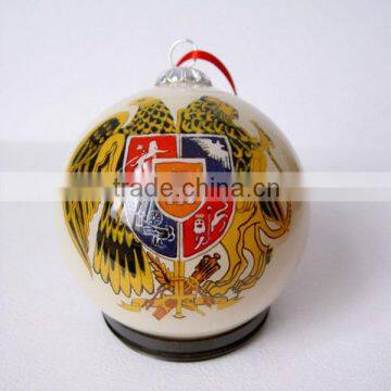 Hand-painted pattern hanging glass decor ornament ball