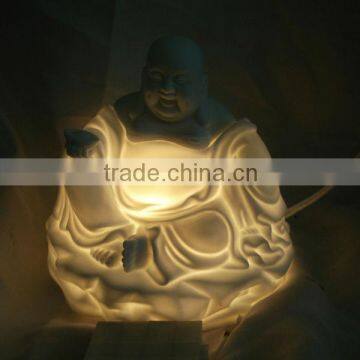 Buddha incense burner candle holder ceramic