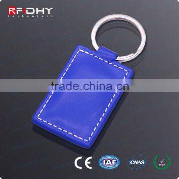 Reusable Leather NFC Key Fob for Time Attendance Management
