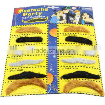 Fake Black Adaptable Moustache Fancy Dress False Malleable MU006