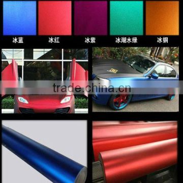 Air free bubbles Matt chrome car color changing film 1.52*20m