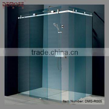 mordern frameless shower glass door / sliding door bathroom mirror cabinet