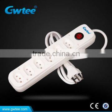 6 Outlet Brazil Type Power Extension Socket With Single Switch and Fuse photo-2