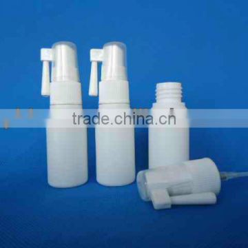 factory supply 30ml hdpe white throat spray bottle