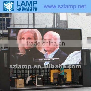 LED vehicle screen for AD and rental