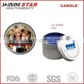 2015 reasonable price candle,round shape candle with blue color