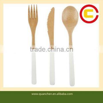 Natural bamboo tableware set
