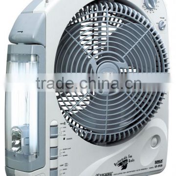 SUNCA AC/DC Rechargeable Oscillating Fan 12" SF-292B