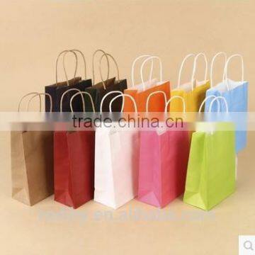 custom logo printed washable kraft paper bag