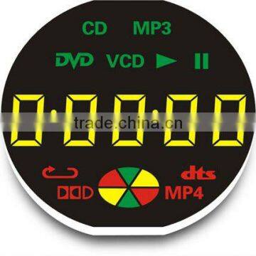 yellow 5 digit led numerical display for DVD