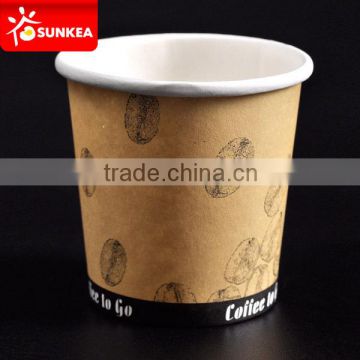 Wholesale 4oz / 100ml black espresso hot paper cups