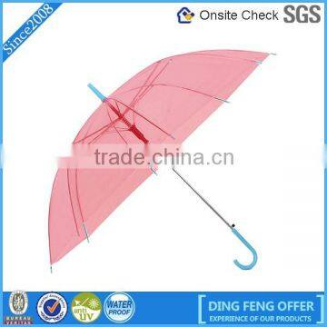 Wholesale one dollar promotion windproof transparent umbrella