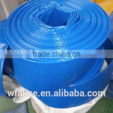 irrigation water layflat discharge pipe pvc plastic pipe