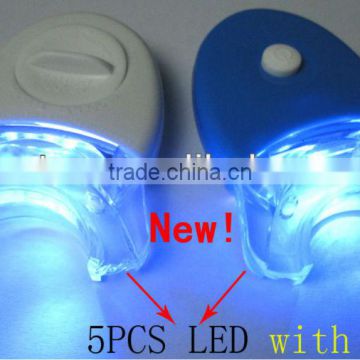 New 5pcs LED teeth whitening system with tray