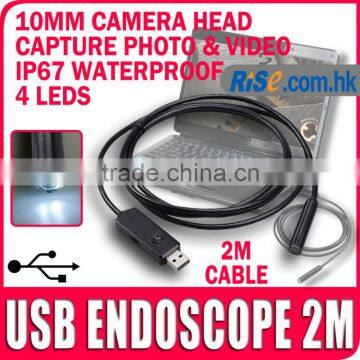 USB Inspection 4 LED IP67 Waterproof Camera 2m/5m/7m/10m Cable Endoscope Borescope