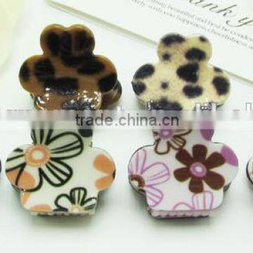 wholesale price adult brown plastic mini snap hair claw jaw hair clips