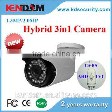 Kendom Best Price CCTV Camera Bullet Camera 3 in 1 Hybrid 1.3/2.0MP HD Lens