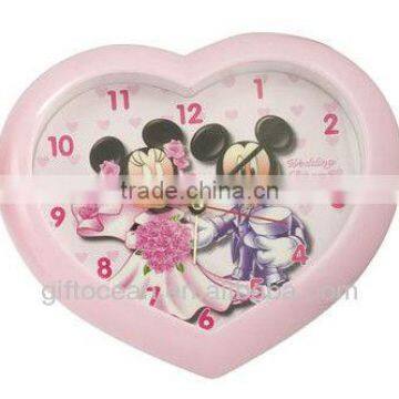 cartoon desk clock, advertisement wall alarm clock