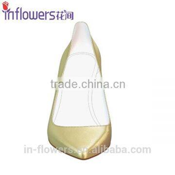 Golden Color Patent Leather Wholesale High Heel Shoes for Eleglant Ladies photo-4